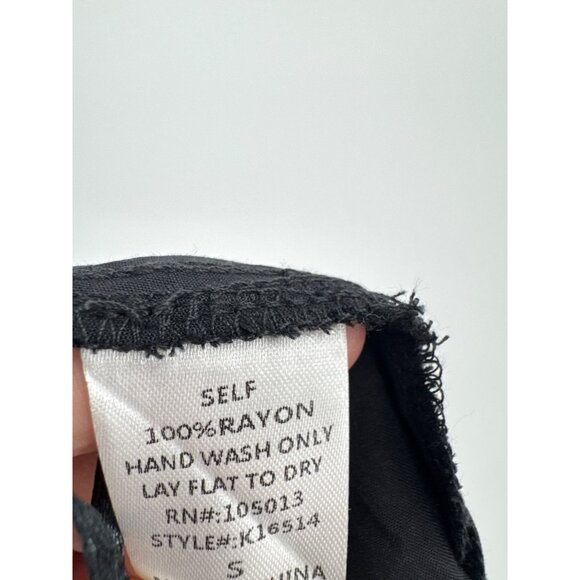 Savanna Jane Black  Embroidered Open  Kimono Cardigan topper size small new - Picture 6 of 7